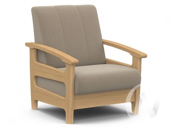 Кресло для отдыха Омега (бук лак/CATANIA LATTE) в Краснозёрском - krasnozyorskoe.mebel54.com | фото