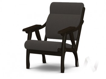 Кресло Вега-10 (венге лак/ULTRA GRAFIT) в Краснозёрском - krasnozyorskoe.mebel54.com | фото