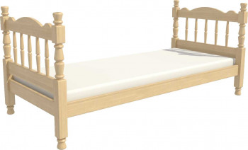Кровать одинарная Аленка из массива сосны 800*1890 Сосна в Краснозёрском - krasnozyorskoe.mebel54.com | фото