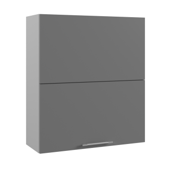 Ройс ВПГПМ 800 Шкаф верхний высокий Blum Aventos HF (Графит софт/корпус Серый) в Краснозёрском - krasnozyorskoe.mebel54.com | фото